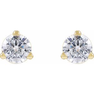 14K Yellow 1/4 CTW Lab-Grown Diamond Stud Earrings