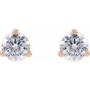 14K Rose 1/4 CTW Lab-Grown Diamond Stud Earrings
