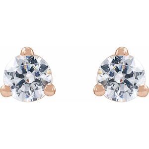 14K Rose 1/5 CTW Lab-Grown Diamond Stud Earrings