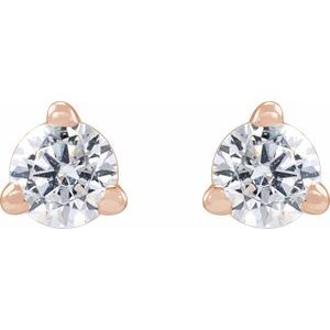 14K Rose 1/6 CTW Lab-Grown Diamond Stud Earrings