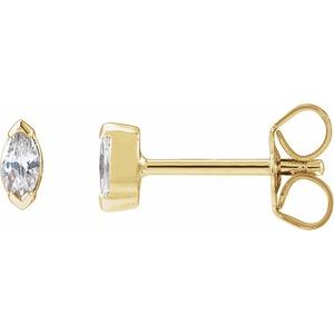 14K Yellow 1/6 CTW Lab-Grown Diamond Stud Earrings