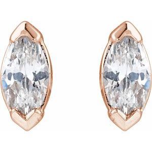 14K Rose 1/6 CTW Lab-Grown Diamond Stud Earrings