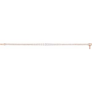 14K Rose 6 CTW Lab-Grown Diamond Line 7" Bracelet