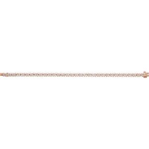 14K Rose 5 1/3 CTW Lab-Grown Diamond Line 7 1/4" Bracelet