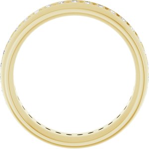 14K Yellow 1/2 CTW Lab-Grown Diamond Band