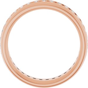 14K Rose 1/2 CTW Lab-Grown Diamond Band
