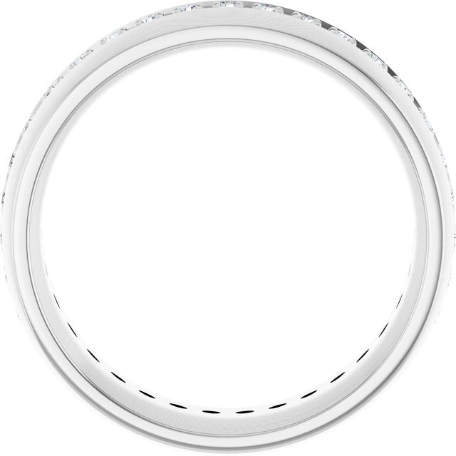 14K White 1/2 CTW Lab-Grown Diamond Band