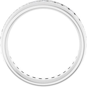 14K White 1/2 CTW Lab-Grown Diamond Band