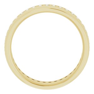 14K Yellow 1/2 CTW Lab-Grown Diamond Band