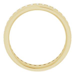 14K Yellow 1/2 CTW Lab-Grown Diamond Band