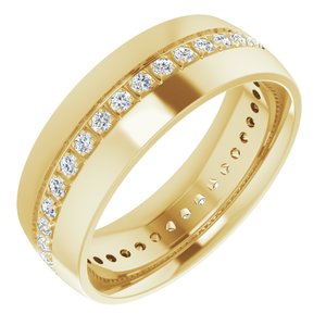 14K Yellow 1/2 CTW Lab-Grown Diamond Band