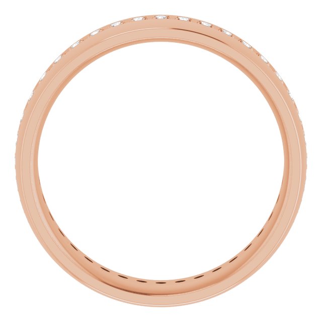14K Rose 1/2 CTW Lab-Grown Diamond Band