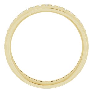 14K Yellow 1/2 CTW Lab-Grown Diamond Band
