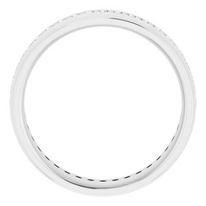 14K White 1/2 CTW Lab-Grown Diamond Band