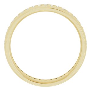 14K Yellow 1/2 CTW Lab-Grown Diamond Band