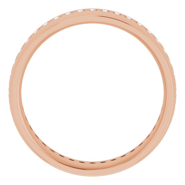 14K Rose 1/2 CTW Lab-Grown Diamond Band
