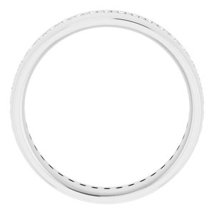 14K White 1/2 CTW Lab-Grown Diamond Band