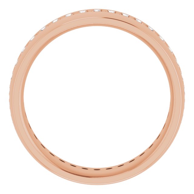 14K Rose 1/2 CTW Lab-Grown Diamond Band