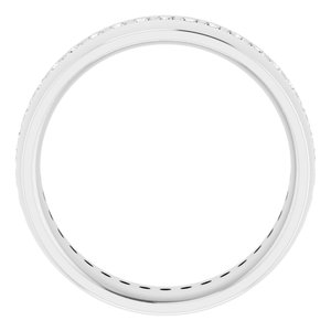 14K White 1/2 CTW Lab-Grown Diamond Band