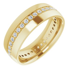 14K Yellow 1/2 CTW Lab-Grown Diamond Band
