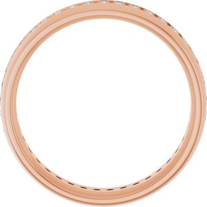 14K Rose 1/2 CTW Lab-Grown Diamond Band