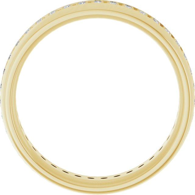 14K Yellow 1/2 CTW Lab-Grown Diamond Band