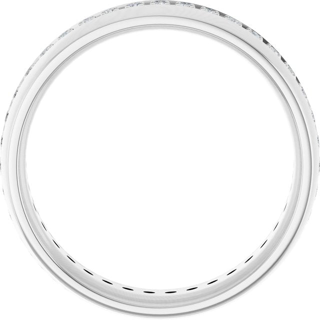 14K White 1/2 CTW Lab-Grown Diamond Band