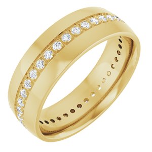 14K Yellow 1/2 CTW Lab-Grown Diamond Band