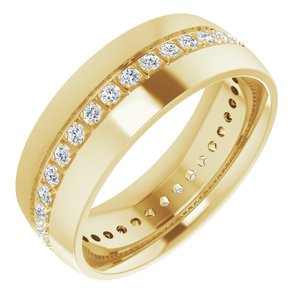 14K Yellow 1/2 CTW Lab-Grown Diamond Band