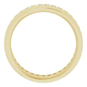 14K Yellow 1/2 CTW Lab-Grown Diamond Band