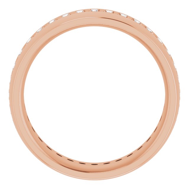 14K Rose 1/2 CTW Lab-Grown Diamond Band