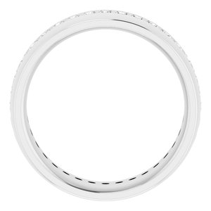 14K White 1/2 CTW Lab-Grown Diamond Band