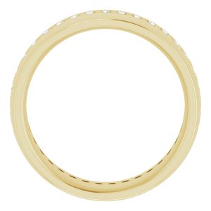 14K Yellow 1/2 CTW Lab-Grown Diamond Band