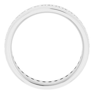 14K White 1/2 CTW Lab-Grown Diamond Band