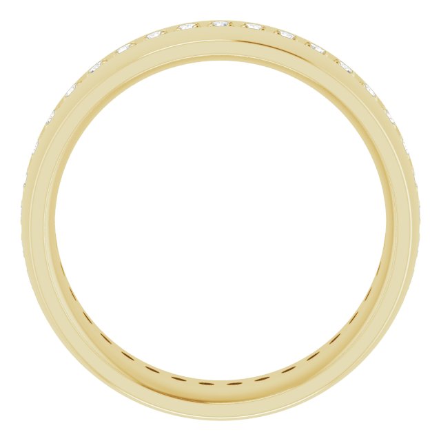 14K Yellow 1/2 CTW Lab-Grown Diamond Band