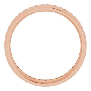 14K Rose 1/2 CTW Lab-Grown Diamond Band