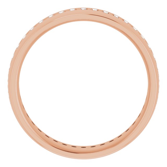 14K Rose 1/2 CTW Lab-Grown Diamond Band