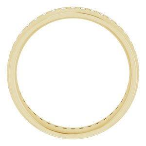14K Yellow 1/2 CTW Lab-Grown Diamond Band