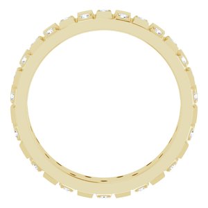 14K Yellow 3/8 CTW Lab-Grown Diamond Band
