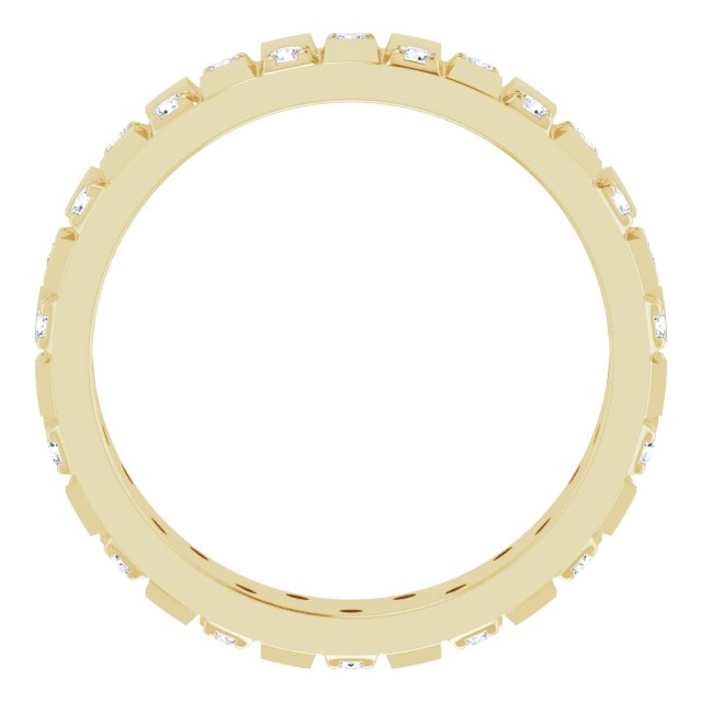14K Yellow 3/8 CTW Lab-Grown Diamond Band