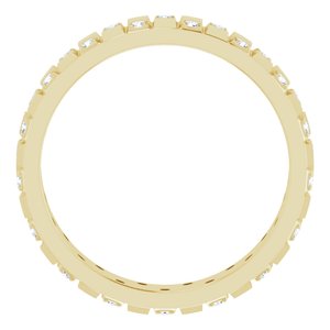 14K Yellow 3/8 CTW Lab-Grown Diamond Band