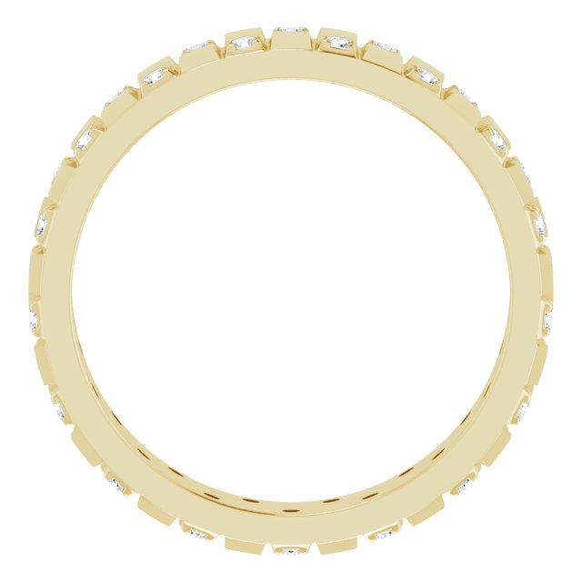 14K Yellow 3/8 CTW Lab-Grown Diamond Band