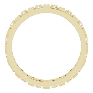 14K Yellow 3/8 CTW Lab-Grown Diamond Band