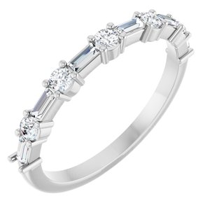 Platinum 3/8 CTW Lab-Grown Diamond Anniversary Band