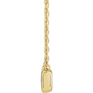 14K Yellow 1/2 CTW Lab-Grown Diamond Adjustable 16-18" Necklace