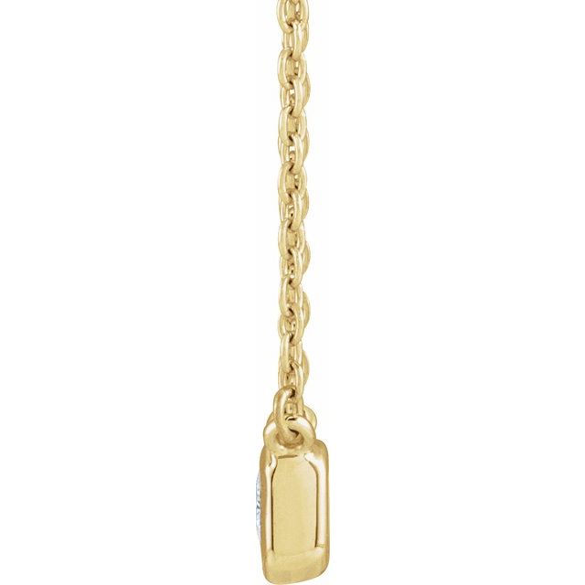 14K Yellow 1/2 CTW Lab-Grown Diamond Adjustable 16-18" Necklace