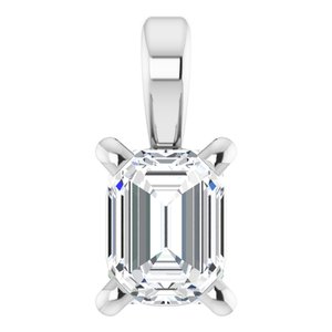 Platinum 1/4 CT Lab-Grown Diamond Pendant