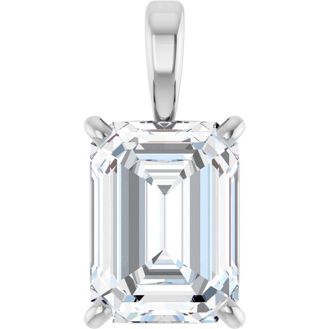 Platinum 1 CT Lab-Grown Diamond Pendant