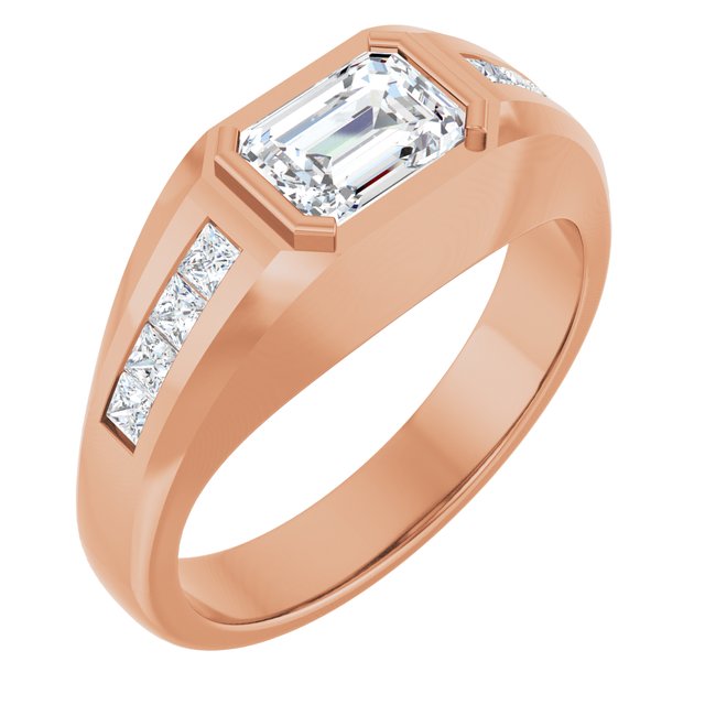 14K Rose 1 5/8 CTW Lab-Grown Diamond Band