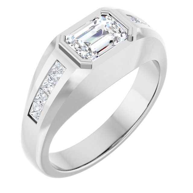 Platinum 1 5/8 CTW Lab-Grown Diamond Band